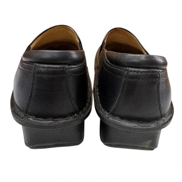 Alegria‎ Debra Black Leather Slip On Nursing Work Shoes Cushioned NonSlip 39 - Picture 6 of 11
